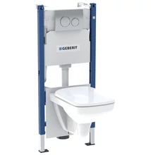 GEBERIT DUOFIX BASIC WC-TARTÁLY CSOMAG, DELTA20 KRÓM NYOMÓLAP, SELNOVA SQUARE WC + ÜLŐKE (2 DOBOZ) 118.402.21.2