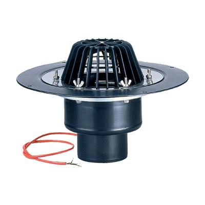 HL62.1/1 Tetőlefolyó DN110 szigetelőkarimával, szorítóelemmel, 10-30 W/ 230 V fűtéssel