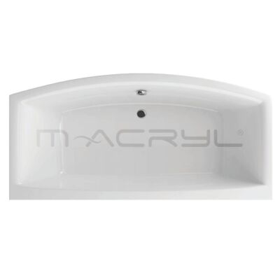 M-Acryl RELAX 190x90 cm egyenes, akril kád fehér színben íves fronttal