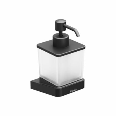 Ravak TD 231.20 Folyékony szappan adagoló matt fekete, matt üveg (X07P559)