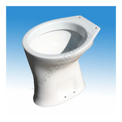 Porcelán WC-kagyló mozgáskorlátozott felhasználók részére, magasított, padlón álló, alsó kifolyással, lapos öblítéssel  TH425